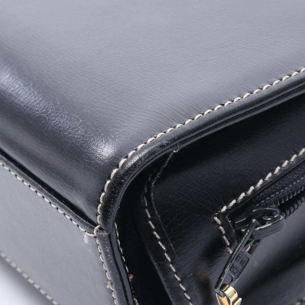 CHRISTIAN DIOR Black Leather Shoulder Bag - Picture 7 of 11